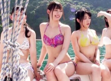 素人×ハメ撮り：＜乱交×青姦＞※ビキニ美少女を船の上で乱交パーティー♥巨乳娘のエロマンコを激ピス責めでガン突きFUCK！！！