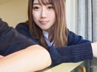 素人×ハメ撮り：＜1●歳＞※制服ミニスカ女子校生のハメ撮りｷﾀ━(ﾟ∀ﾟ)━♥Fカップ美少女が中出しSEX初体験ｗｗｗｗ＜巨乳/着衣＞