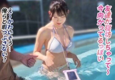 素人×ハメ撮り：＜爆乳JD×3P＞※水着姿のHカップ美少女をハメ撮りｷﾀ━(ﾟ∀ﾟ)━♥ビキニ女子のパイパンマンコに種付け完了ｗｗｗｗ